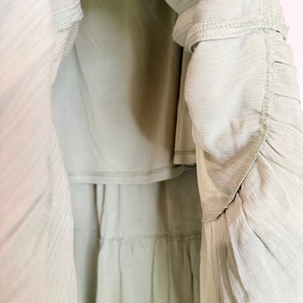 🆕 Desert Sage Tiered Maxi Skirt XL – Boho Western Flowy Maxi 🆕 - Picture 6 of 15
